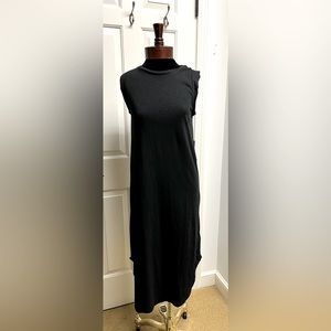 J.Crew black midi tank dress, XS/S